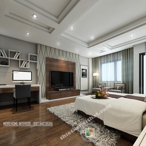 Nội thất phòng ngủ gỗ óc chó